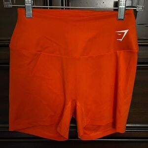 Gymshark Vibrant Orange Athletic Shorts